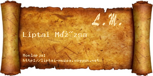 Liptai Múzsa névjegykártya